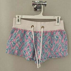 Lilly Pulitzer Linen Chrissy “A Little Bit Tipsy” Cosmo Shorts, XS